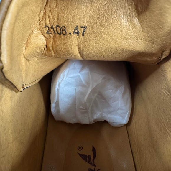 Salkin USA Mens Tan Leather Whipstitch Chukka Boots Brown 2108.47 Size 11-12 - Picture 10 of 12